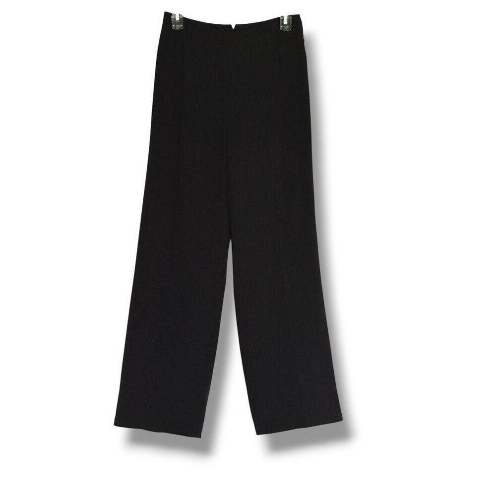 Ann Taylor Vintage Black Dress Pants Side Zip 4P 90’s Minimalism
